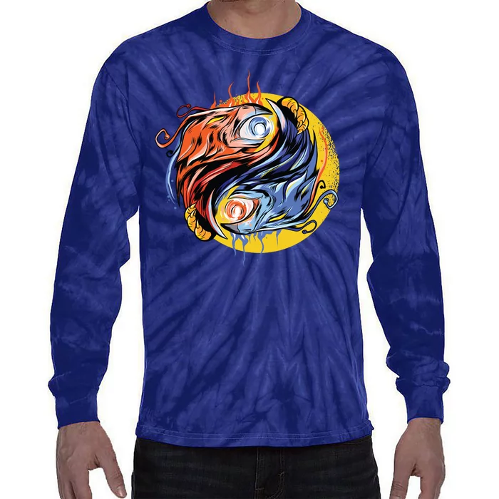 Phoenix Yin Yang Tie-Dye Long Sleeve Shirt