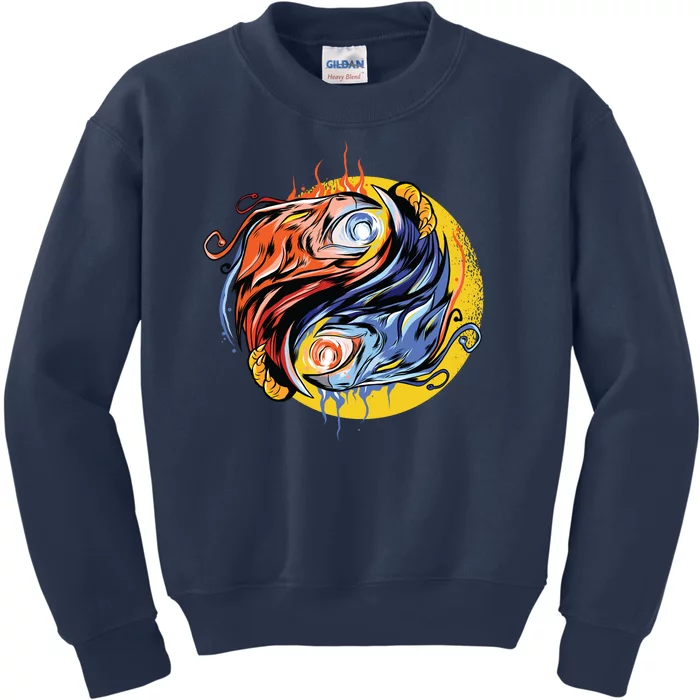 Phoenix Yin Yang Kids Sweatshirt