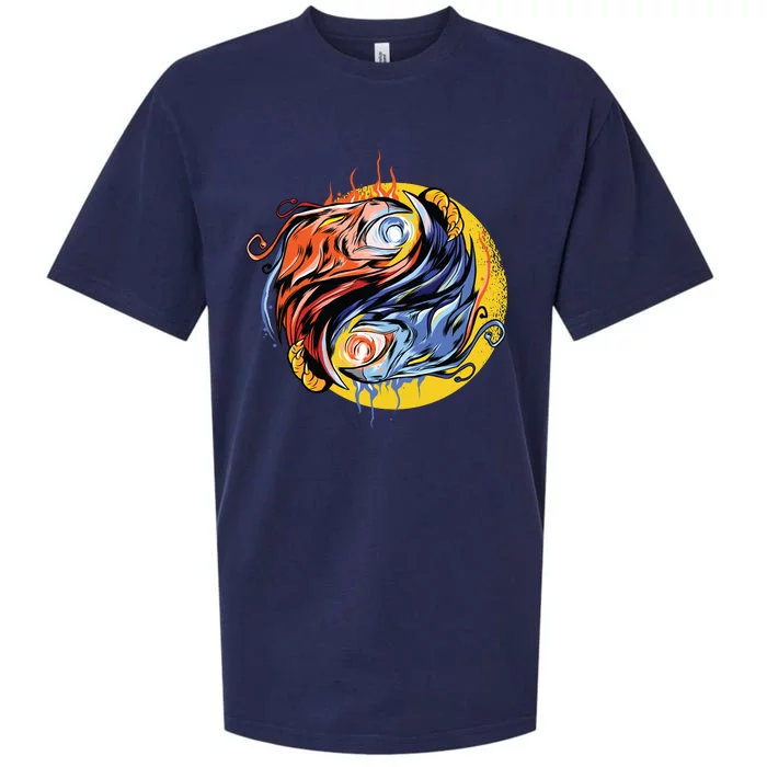 Phoenix Yin Yang Sueded Cloud Jersey T-Shirt