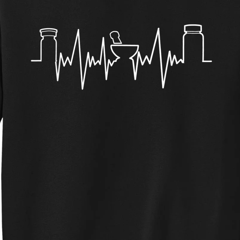 Pharmacists Heartbeat Pharmacy Tech Medical Student Tall Sweatshirt