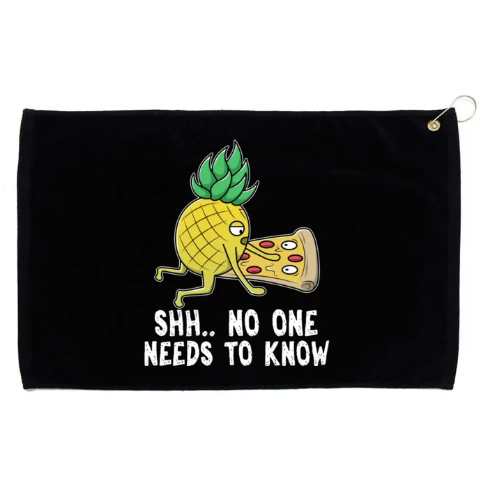 Pineapple Hawaii Pizza Funny Sh.. No One Need To Knows Grommeted Golf Towel