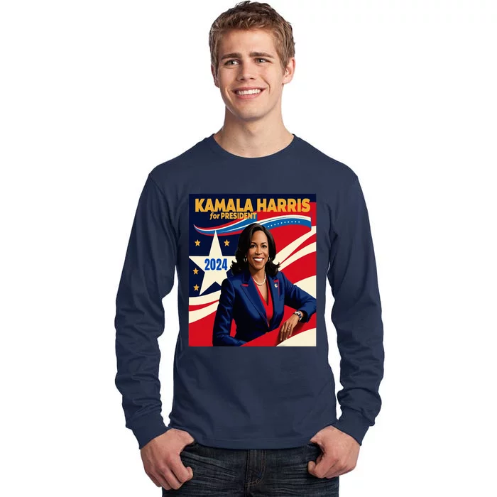 President Harris Tall Long Sleeve T-Shirt