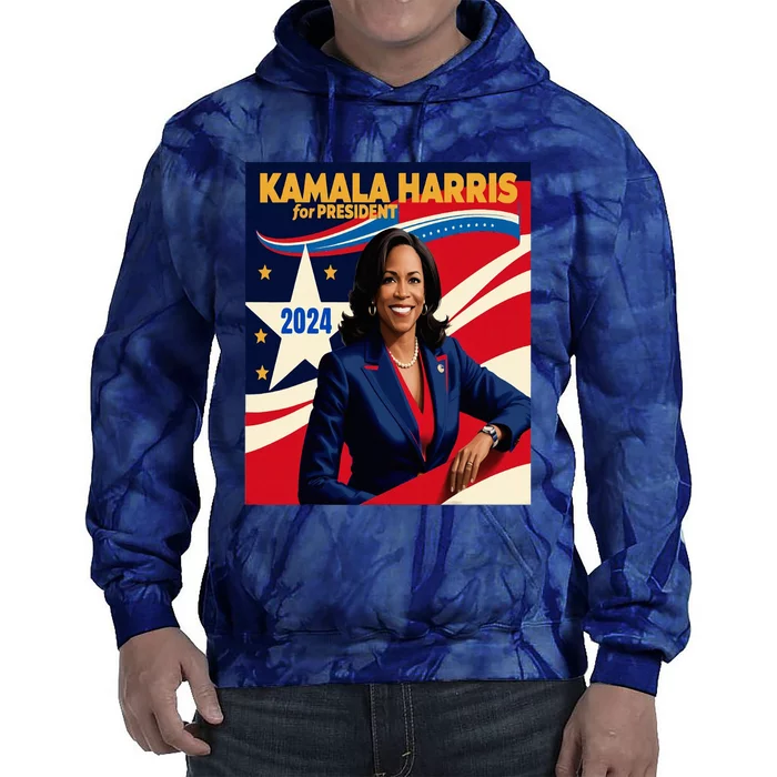 President Harris Tie Dye Hoodie