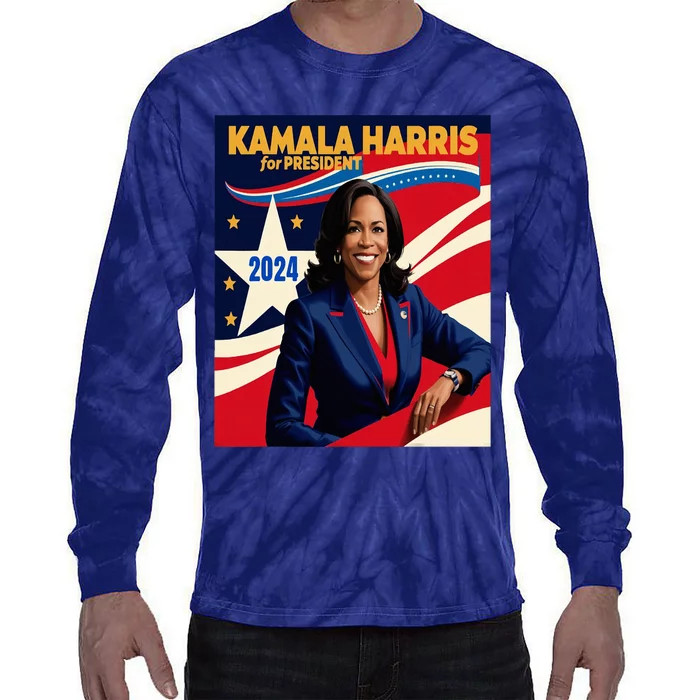 President Harris Tie-Dye Long Sleeve Shirt