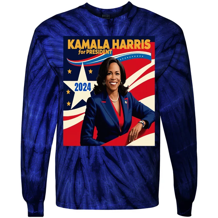 President Harris Tie-Dye Long Sleeve Shirt