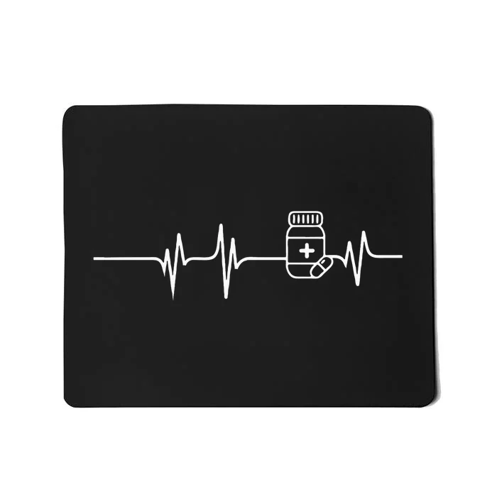 Pharmacist Heartbeat Pharmacy Technician PharmD Mousepad