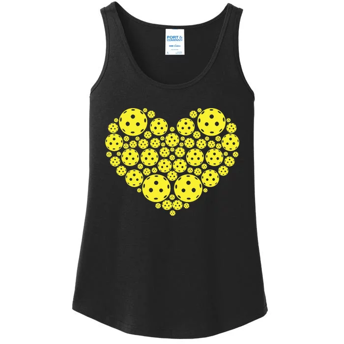 Pickleball Heart Pickleball Game Marker Players Ladies Essential Tank