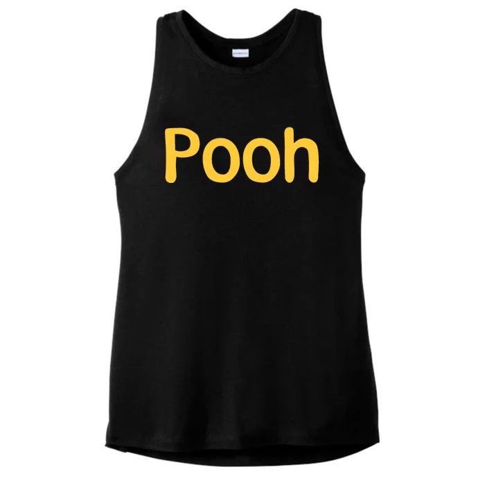 Pooh Halloween Ladies Tri-Blend Wicking Tank