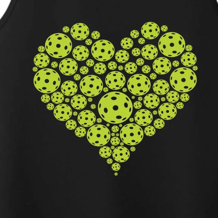 Pickleball Heart Professional Pickleball Game Players Great Gift Performance Tank