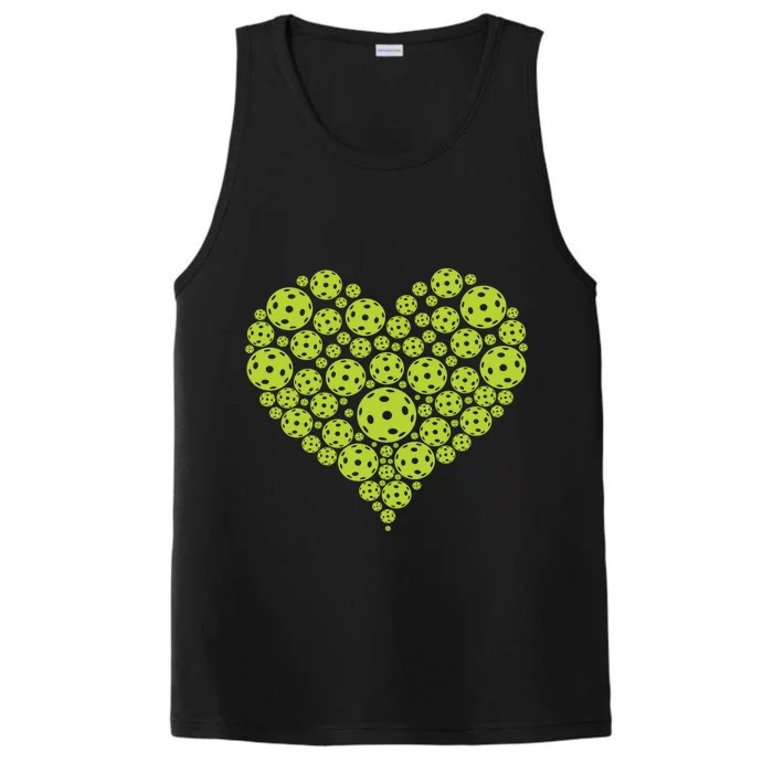 Pickleball Heart Professional Pickleball Game Players Great Gift Performance Tank