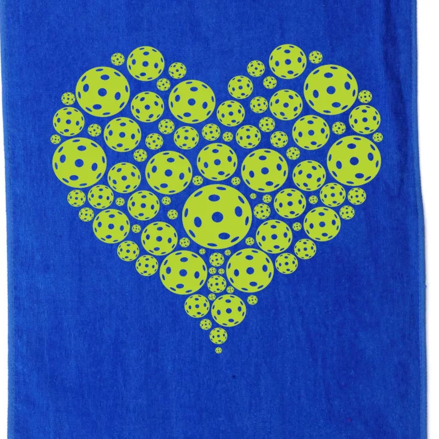 Pickleball Heart Professional Pickleball Game Players Great Gift Platinum Collection Golf Towel