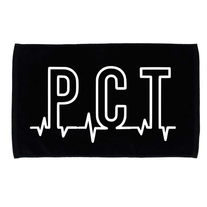 Pct Heartbeat Patient Care Technician Assistant Healthcare Gift Microfiber Hand Towel