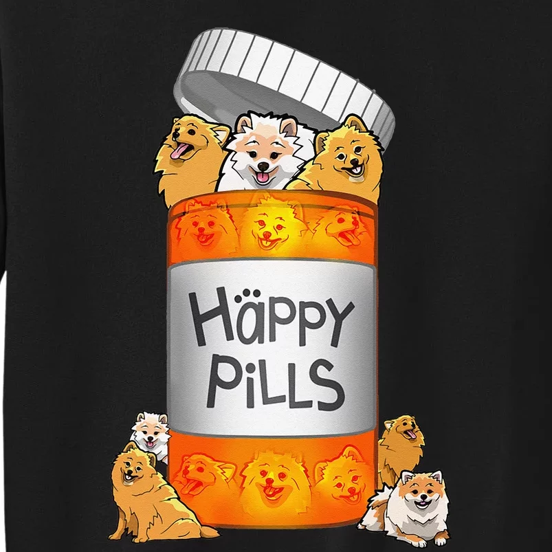 Pomeranian Happy Pills Tall Sweatshirt