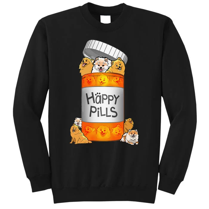 Pomeranian Happy Pills Tall Sweatshirt