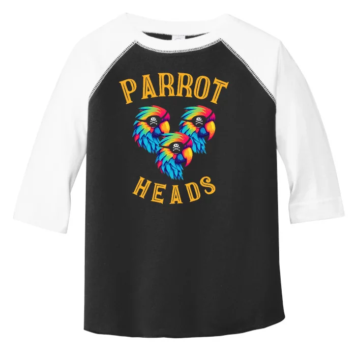 Parrot Heads Parrot Pirates Relax Vacation Toddler Fine Jersey T-Shirt