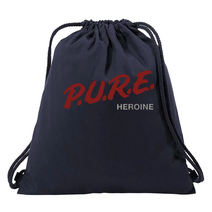 Pure Heroine Drawstring Bag