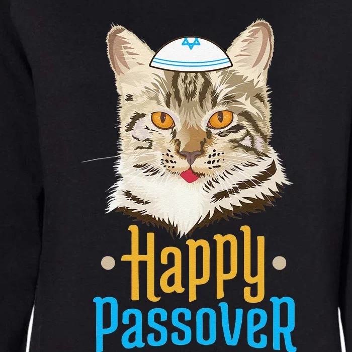 Passover Happy Passover Cat Funny Seder Jewish Holiday Womens California Wash Sweatshirt