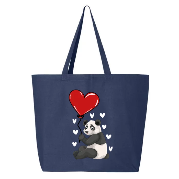 Panda Hearts Panda Bear Lover Panda Lover Cute Panda Cool Gift 25L Jumbo Tote