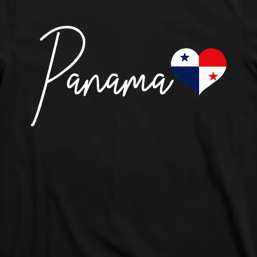 Panama Heart Pride Panamanian Flag T-Shirt