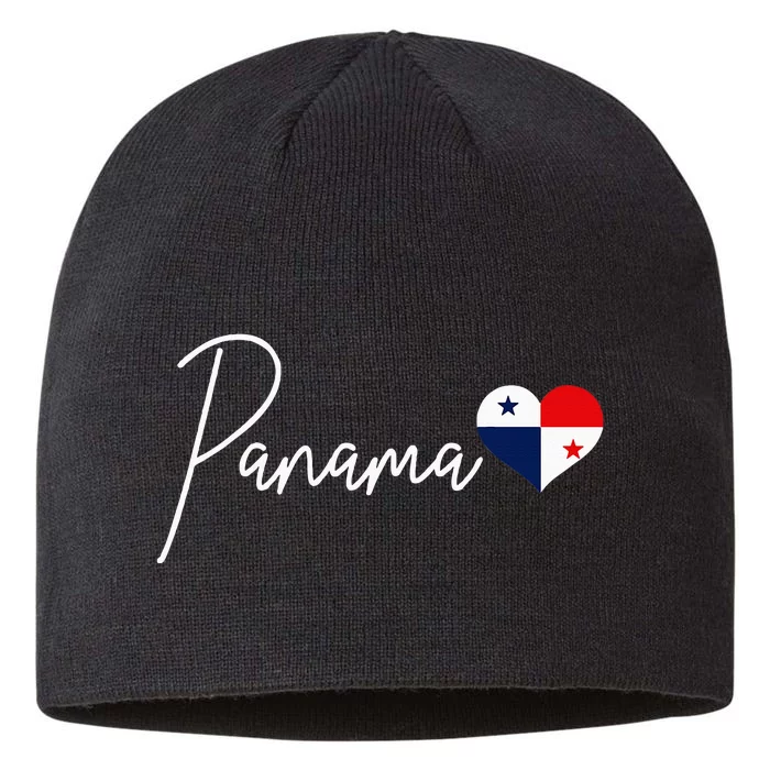 Panama Heart Pride Panamanian Flag 8 1/2in Sustainable Knit Beanie