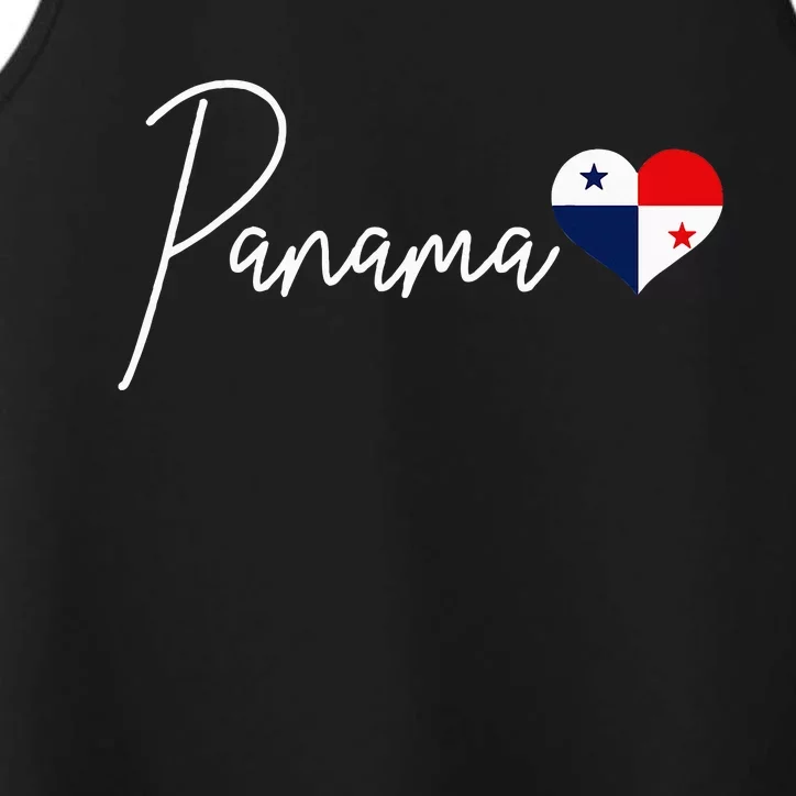 Panama Heart Pride Panamanian Flag Performance Tank