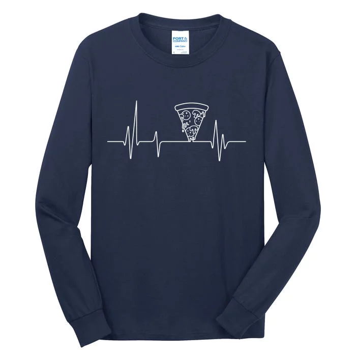 Pizza Heartbeat Tall Long Sleeve T-Shirt