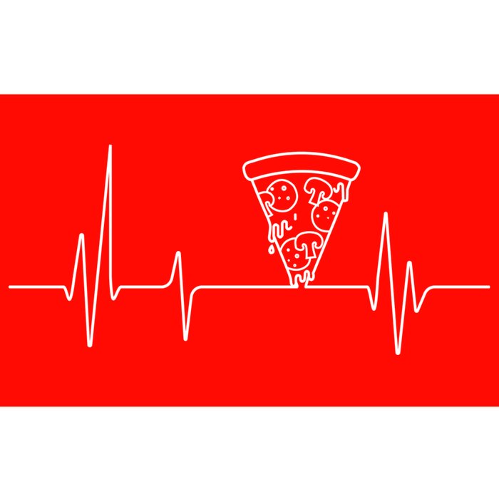 Pizza Heartbeat Bumper Sticker