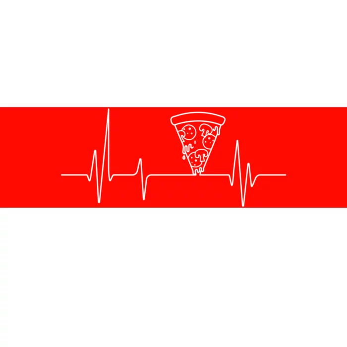 Pizza Heartbeat Bumper Sticker