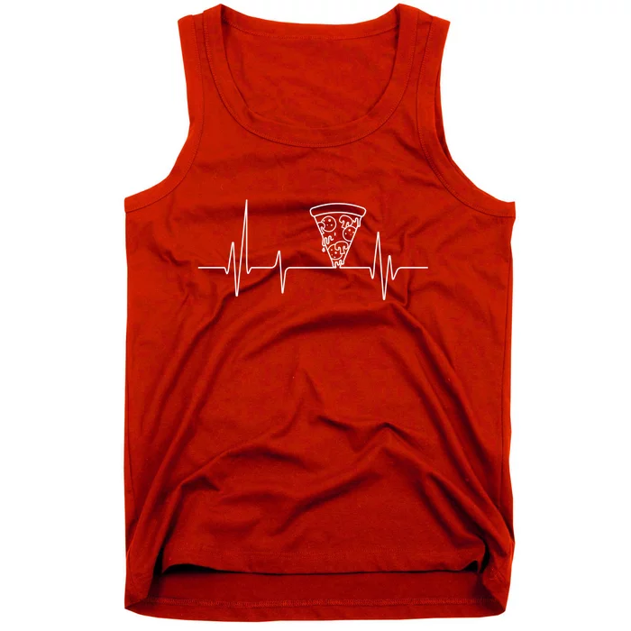 Pizza Heartbeat Tank Top