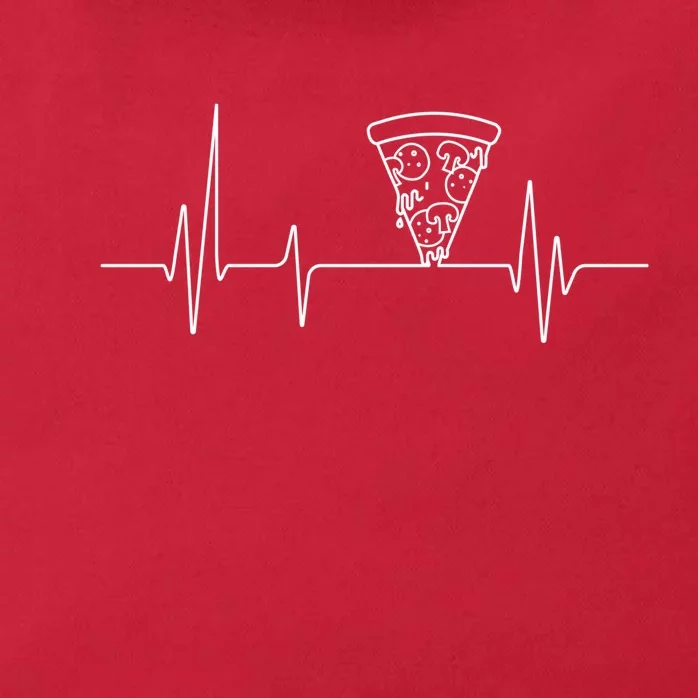 Pizza Heartbeat Zip Tote Bag