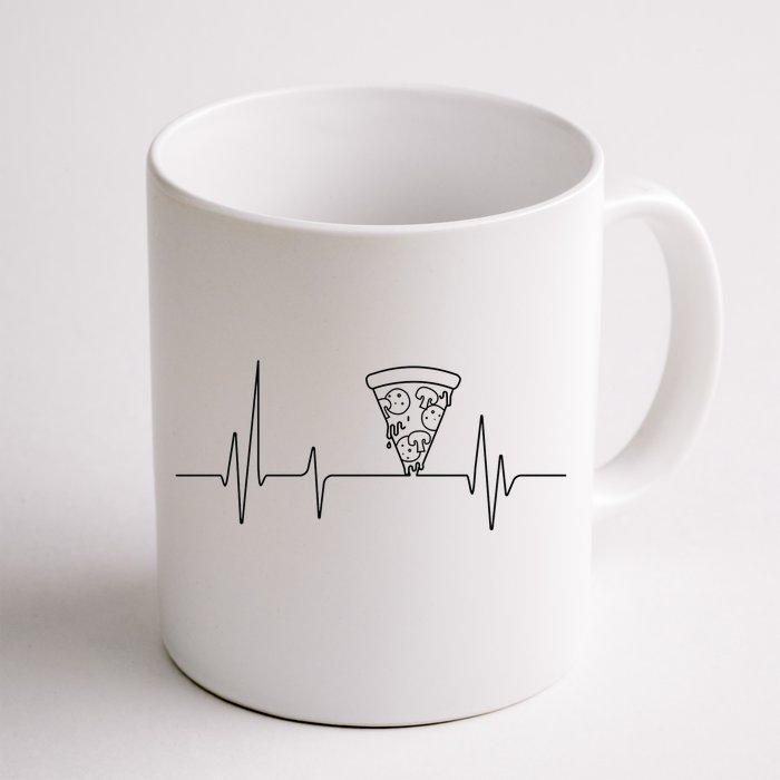 Pizza Heartbeat Front & Back Coffee Mug