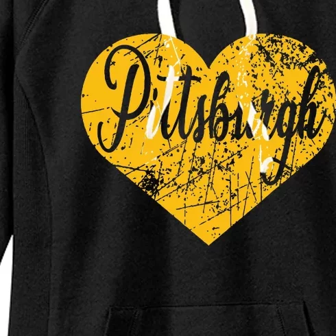 Pittsburgh Heart Women's Fleece Hoodie