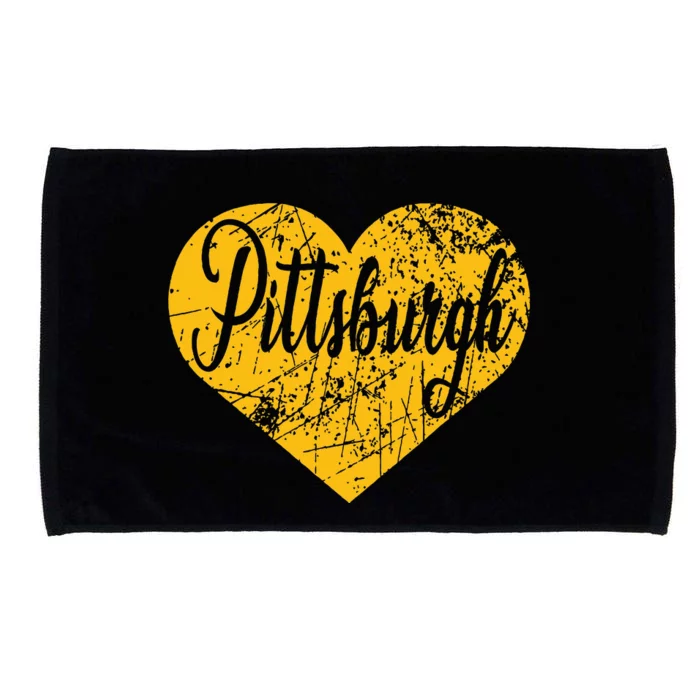 Pittsburgh Heart Microfiber Hand Towel