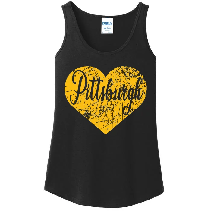 Pittsburgh Heart Ladies Essential Tank