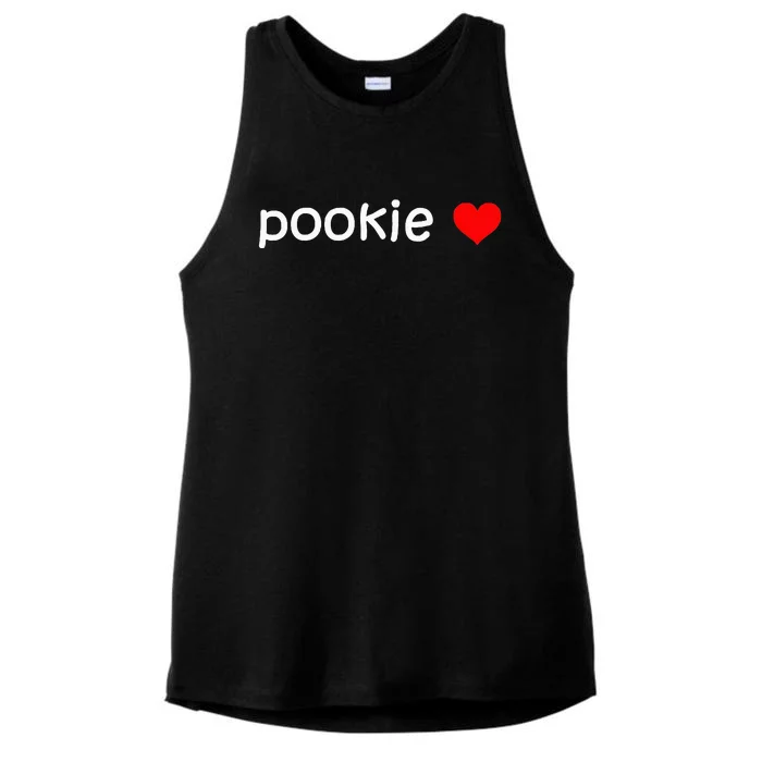 Pookie Heart Ladies Tri-Blend Wicking Tank