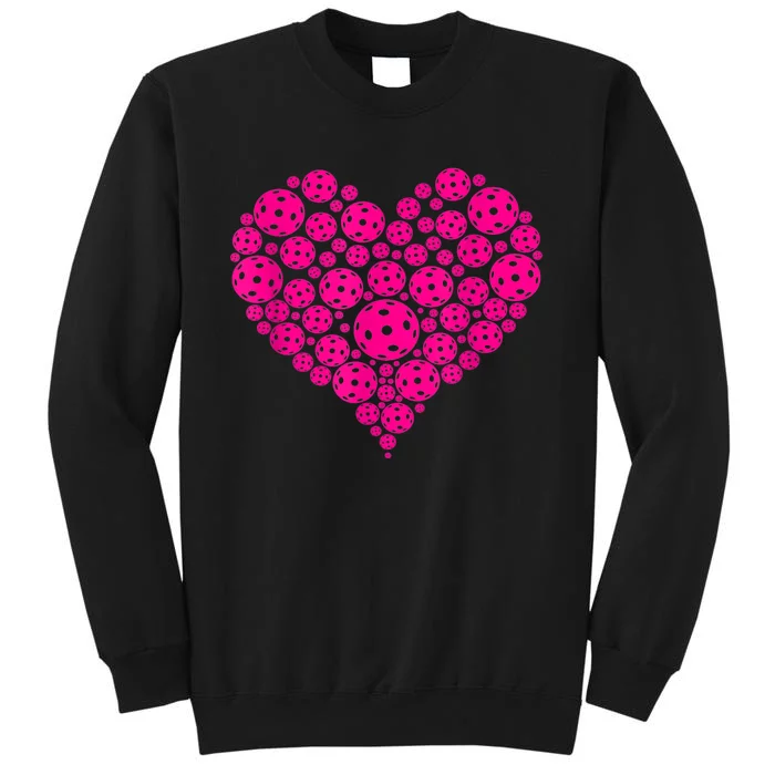 Pickleball Heart Pickleball Game Marker Players Tall Sweatshirt