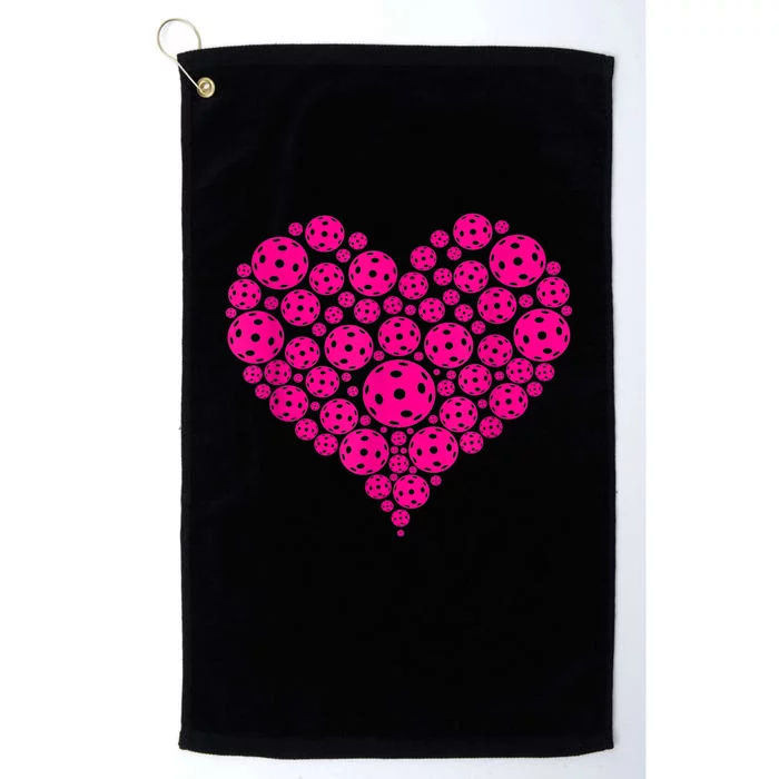 Pickleball Heart Pickleball Game Marker Players Platinum Collection Golf Towel