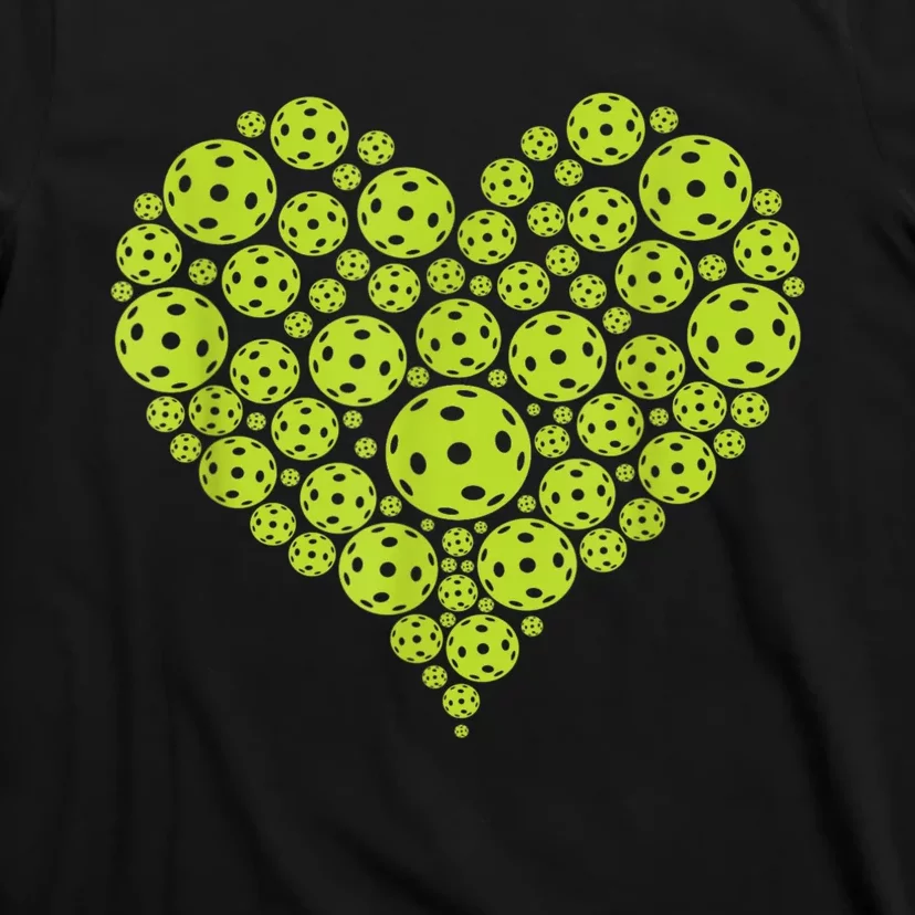 Pickleball Heart Professional Pickleball Game Players T-Shirt