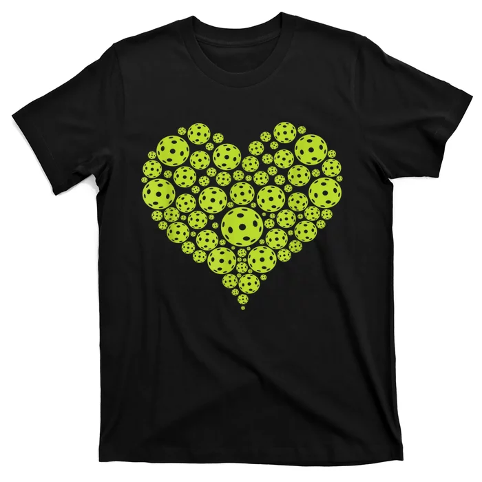 Pickleball Heart Professional Pickleball Game Players T-Shirt