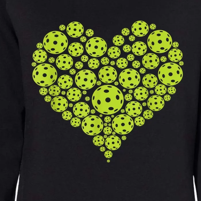 Pickleball Heart Professional Pickleball Game Players Womens California Wash Sweatshirt