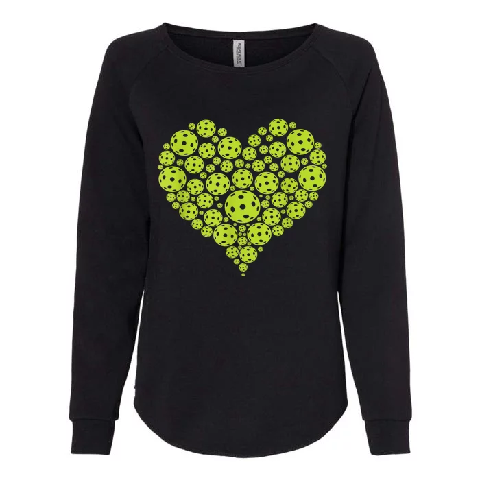 Pickleball Heart Professional Pickleball Game Players Womens California Wash Sweatshirt