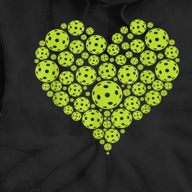 Pickleball Heart Professional Pickleball Game Players Tie Dye Hoodie