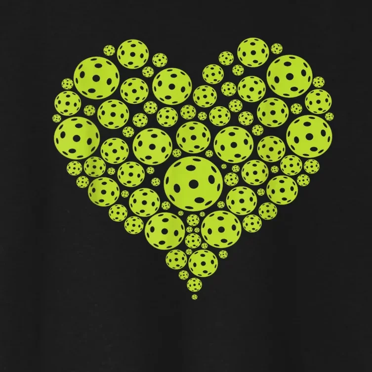 Pickleball Heart Professional Pickleball Game Players Women's Crop Top Tee