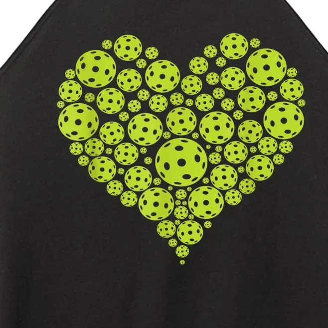 Pickleball Heart Professional Pickleball Game Players Women’s Perfect Tri Rocker Tank