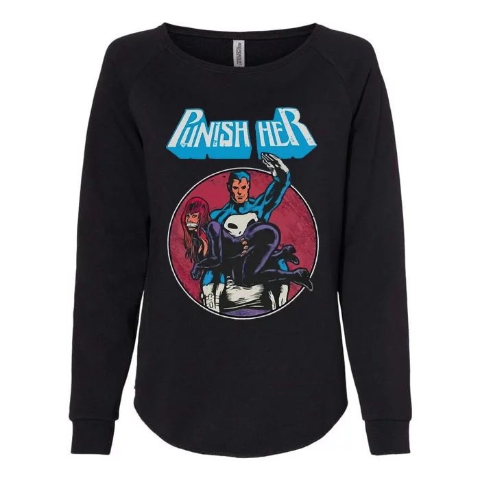 Punishs Her Womens California Wash Sweatshirt