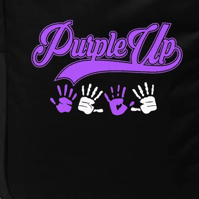 Purple Hands Purple Up Month Of Military Child Army Child Impact Tech Backpack