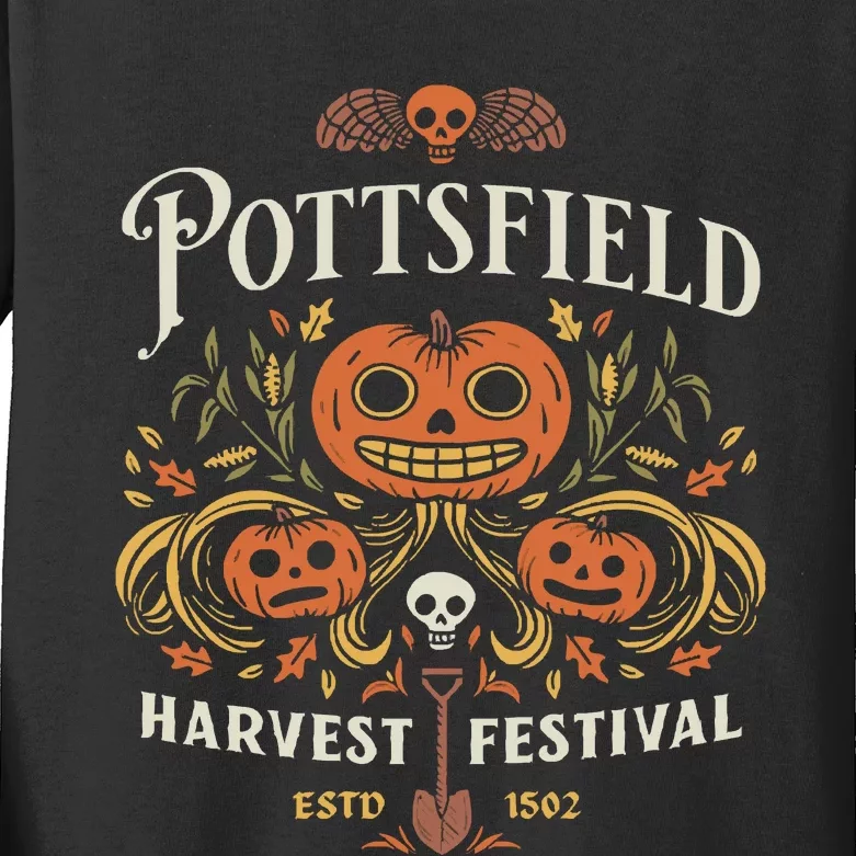 Pottsfield Halloween Kids Long Sleeve Shirt