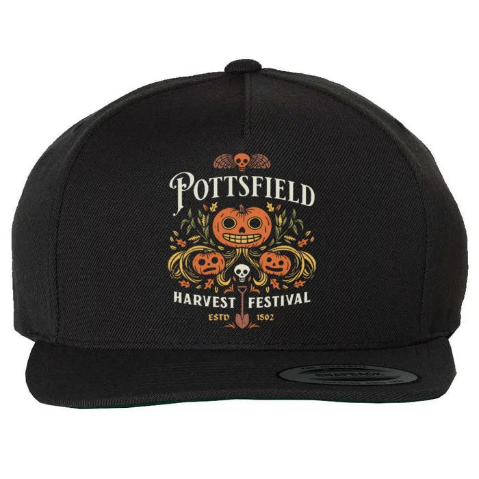 Pottsfield Halloween Wool Snapback Cap