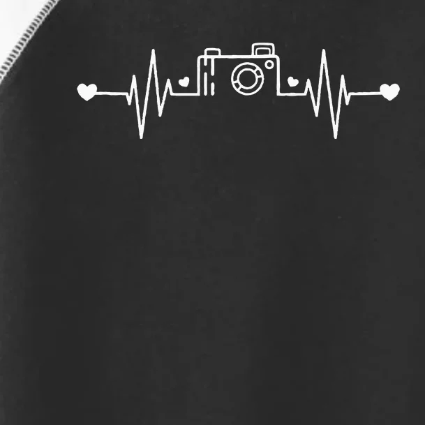 Photographer Heartbeat Photography Lovers Camera Novelty Toddler Fine Jersey T-Shirt