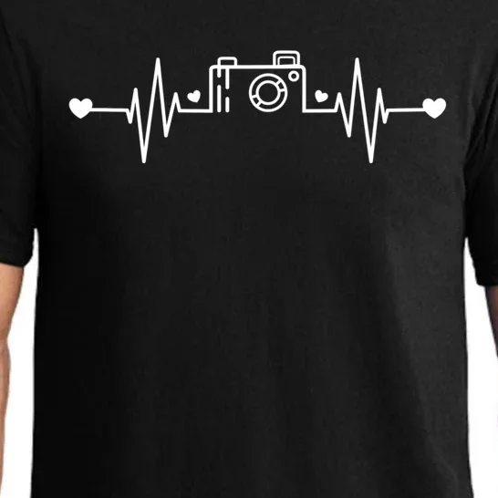 Photographer Heartbeat Photography Lovers Camera Novelty Gift Pajama Set